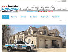 Tablet Screenshot of chicagoadjusting.com